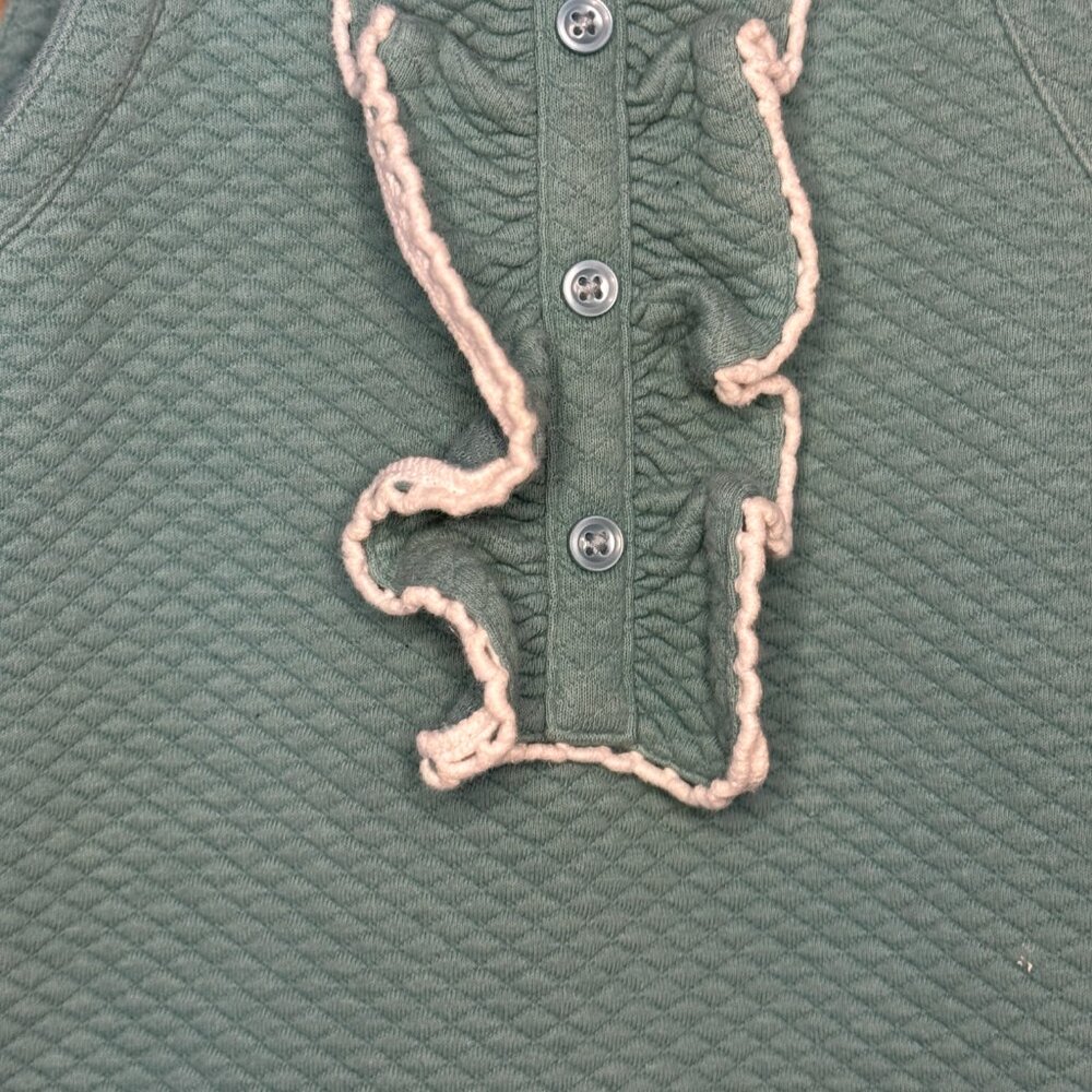 Janie & Jack Green Textured Ruffle Dress Toddler Girl 3T - Picture 3 of 5